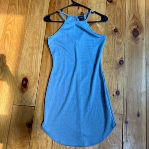 A gray mini dress from wet seal